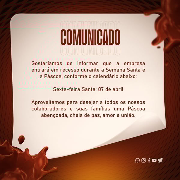 POST PÁSCOA COMUNICADO FEED
