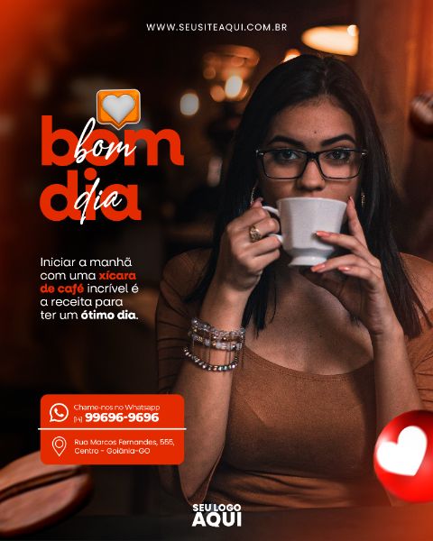 FEED | CAFETERIA | CAFÉ | SOCIAL MEDIA | PSD EDITÁVEL