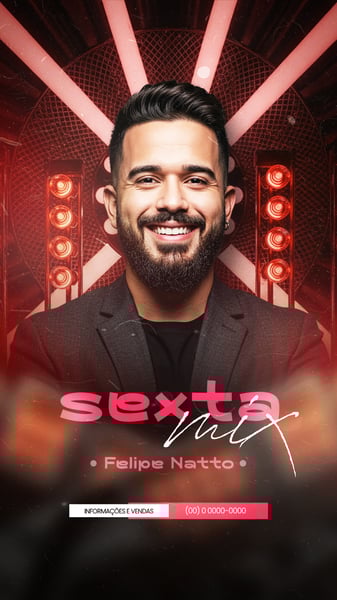 FLYER EVENTOS ARTISTAS SHOWS FESTA - SOCIAL MEDIA PSD EDITÁVEL 7