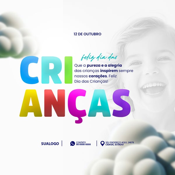 IUX FELIZ DIA DAS CRIANÇAS 12 DE OUTUBRO