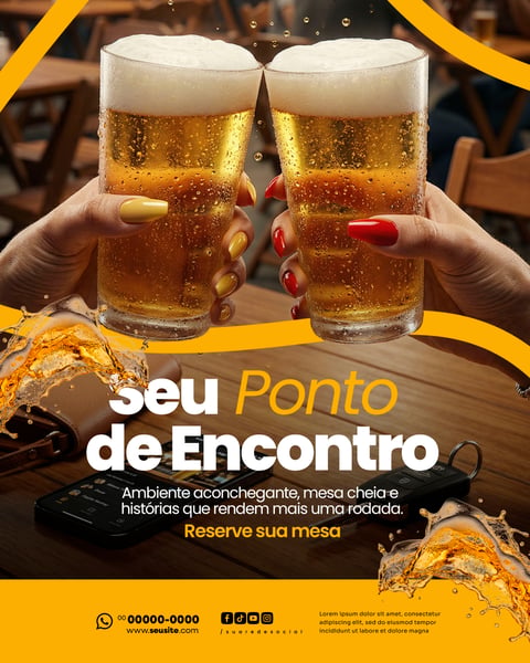 Bar e Boteco SOCIAL MEDIA PSD EDITÁVEL 4