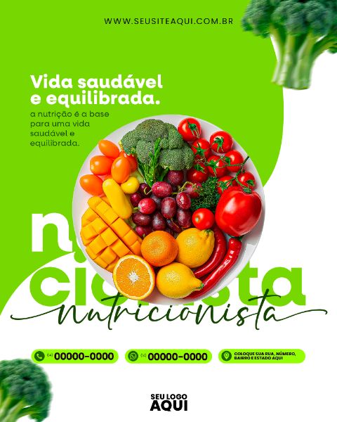 FEED | NUTRICIONISTA | DIETA | ALIMENTAÇÃO | PSD EDITÁVEL