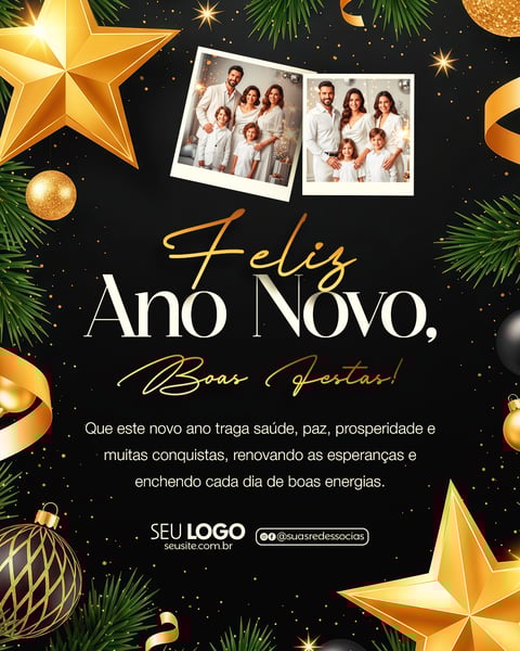6 - FELIZ ANO NOVO - FIM DE ANO - PSD EDITAVEL