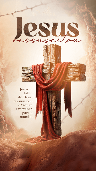PÁSCOA JESUS CRISTO ESTÁ VIVO SOCIAL MEDIA