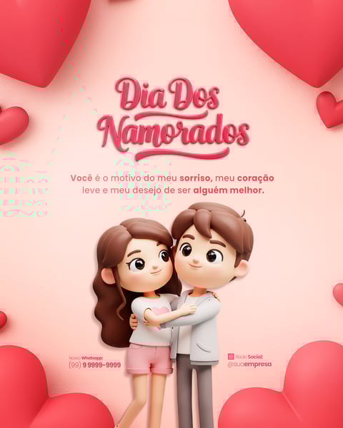 DIA DOS NAMORADOS SOCIAL MEDIA PSD EDITÁVEL