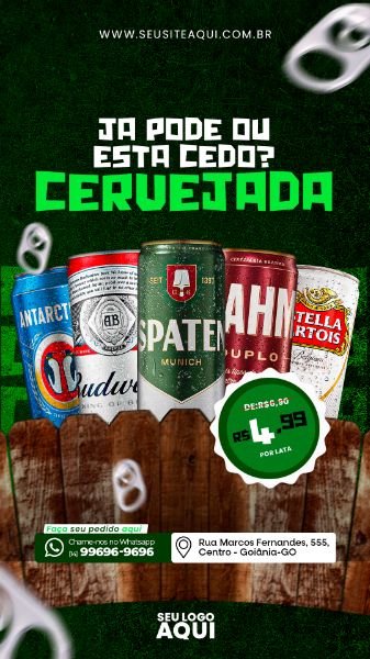 STORY | BAR | BOTECO | CERVEJARIA | DISK DE BEBIDAS | PSD EDITÁVEL