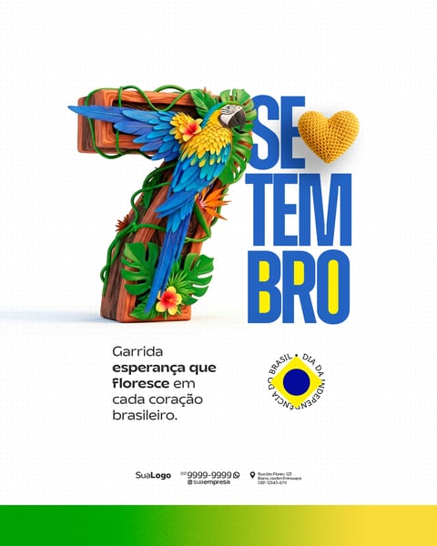 INDEPENDÊNCIA DO BRASIL 07 DE SETEMBRO SOCIAL MEDIA PSD EDITÁVEL 6