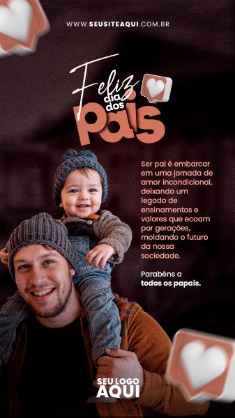 STORY - FELIZ DIA DOS PAIS | SOCIAL MEDIA | PSD EDITÁVEL