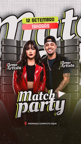 FLYER PARA STORIES MATCH SWING PSD