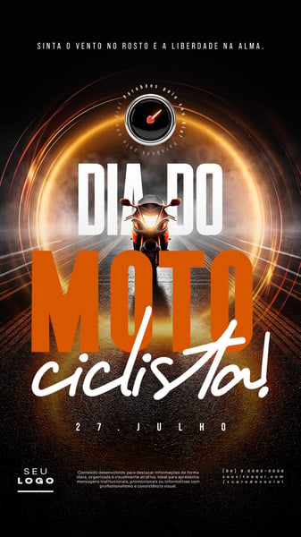DIA DO MOTOCICLISTA 27 DE JULHO STORY SOCIAL MEDIA PSD EDITÁVEL 3