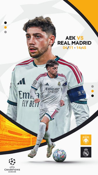 FLYER MATCHDAY VALVERDER REAL MADRID