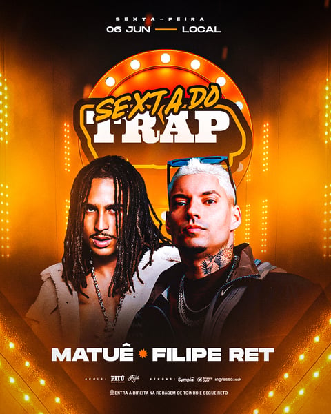 FLYER EVENTO TRAP FEED PSD EDITÁVEL