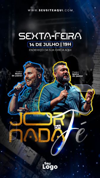 STORY - FLYER JORNADA DA FÉ - IGREJA, CHURCH, GOSPEL | PSD EDITÁVEL