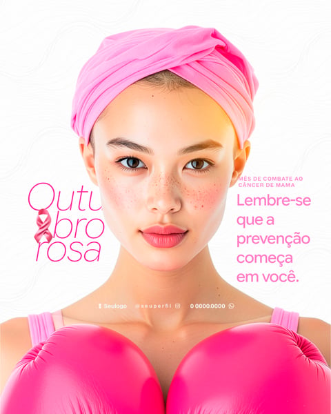 CAMPANHA OUTUBRO ROSA SOCIAL MEDIA PSD FLYER 2