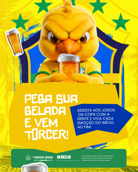 BAR ESPORTIVO JOGO BRASIL COPA DO MUNDO 2026 SOCIAL MEDIA PSD EDITÁVEL 9