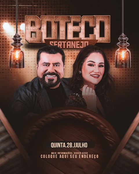 FLYER EVENTO BOTECO SERTANEJO FEED