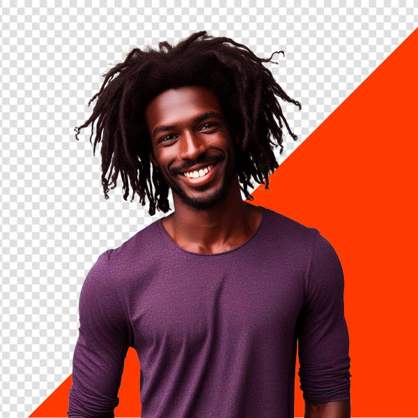 HOMEM SORRINDO CABELO BLACKPOWER