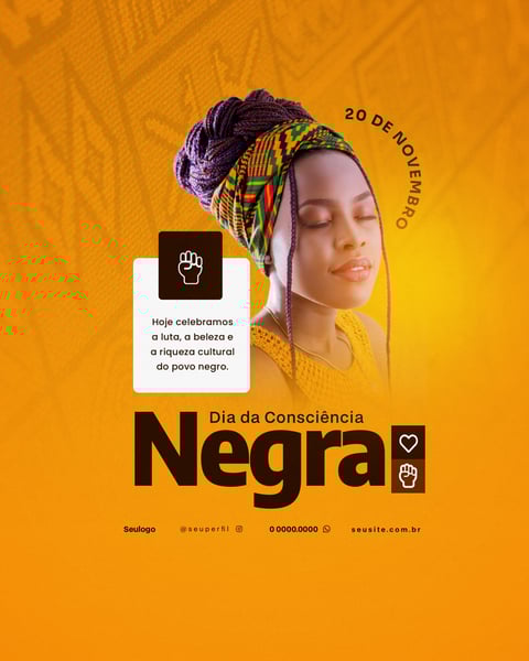DIA DA CONSCIÊNCIA NEGRA SOCIAL MEDIA FLYER 4