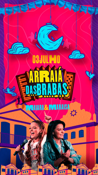 FLYER EVENTO SÃO JOÃO ARRAIÁ STORIES