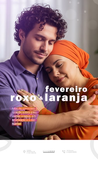 FEVEREIRO ROXO E LARANJA