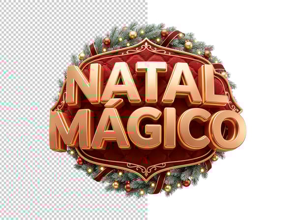 SELO 3D NATAL MÁGICO