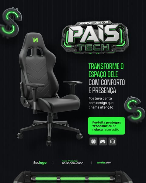 DIA DOS PAIS TECH  . SOCIAL MEDIA