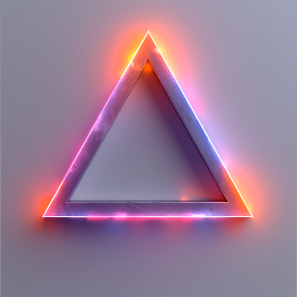 ELEMENTO 3D FUTURISTA | COM LUZES NEON | IMAGEM