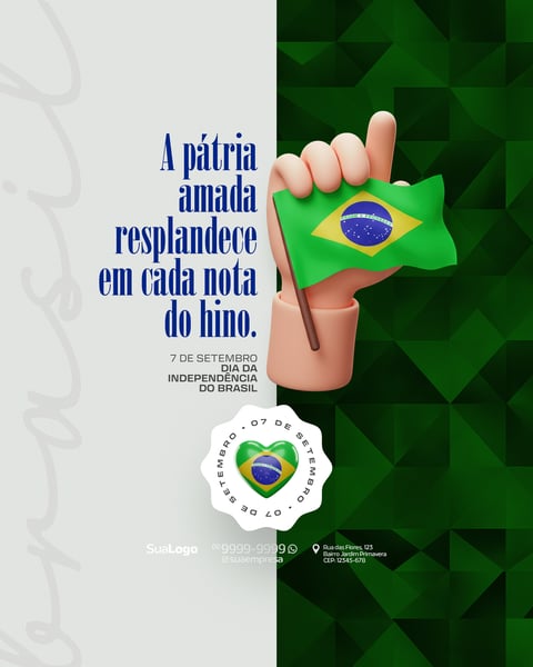 SOCIAL MEDIA INDEPENDÊNCIA DO BRASIL 7 DE SETEMBRO