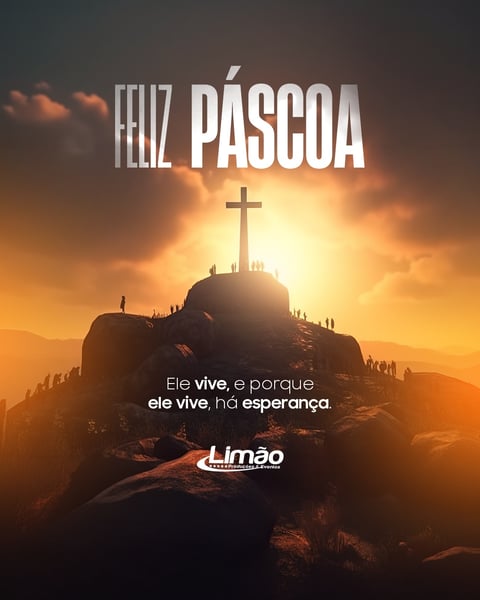 FELIZ PÁSCOA 2026 - LIMÃO