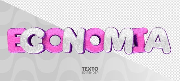 TEXTO 3D ECONOMIA DE CARNAVAL