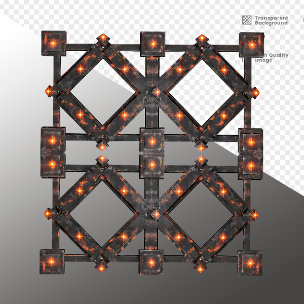 ELEMENTE DE FERRO COM LUZ - ELEMENTO 3D PARA COMPOSIÇÃO - IRON