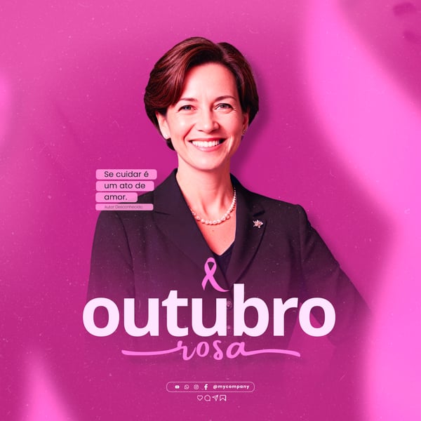 OUTUBRO ROSA MÊS DE CONSCIENTIZAÇÃO SOBRE O CÂNCER DE MAMA SOCIAL MEDIA FLYER PSD EDITÁVEL G2