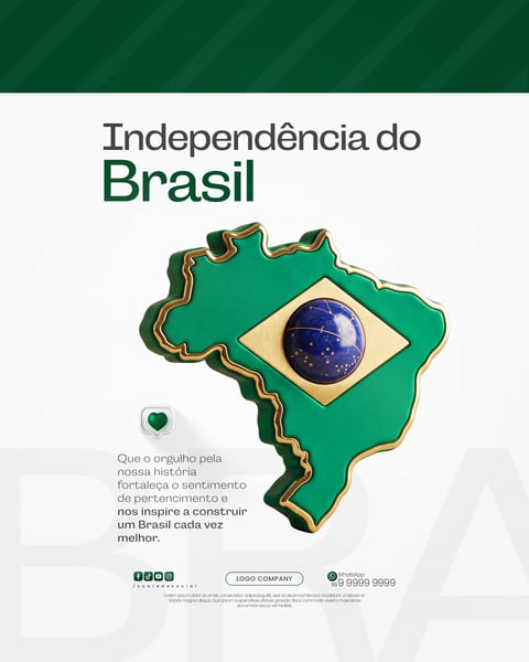 SETE DE SETEMBRO INDEPENDÊNCIA DO BRASIL SOCIAL MEDIA PSD EDITÁVEL 3