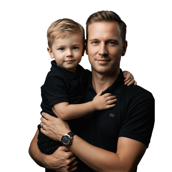 PAI-E-FILHO-EM-RETRATO-DE-ESTÚDIO