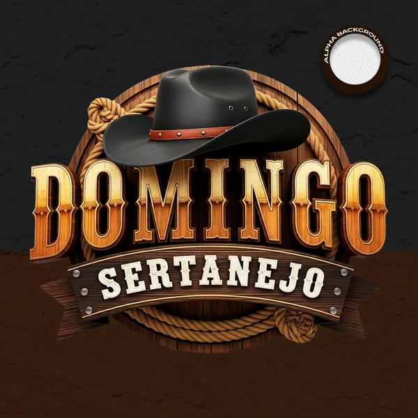 ELEMENTO DE MADEIRA PARA COMPOSIÇÃO DE ARTES 2026 SELO 3D DOMINGO SERTANEJA