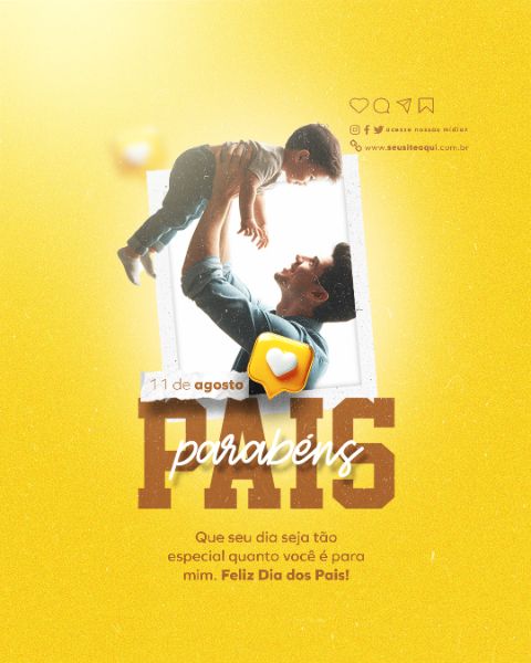 11 DE AGOSTO FEED DIA DOS PAIS