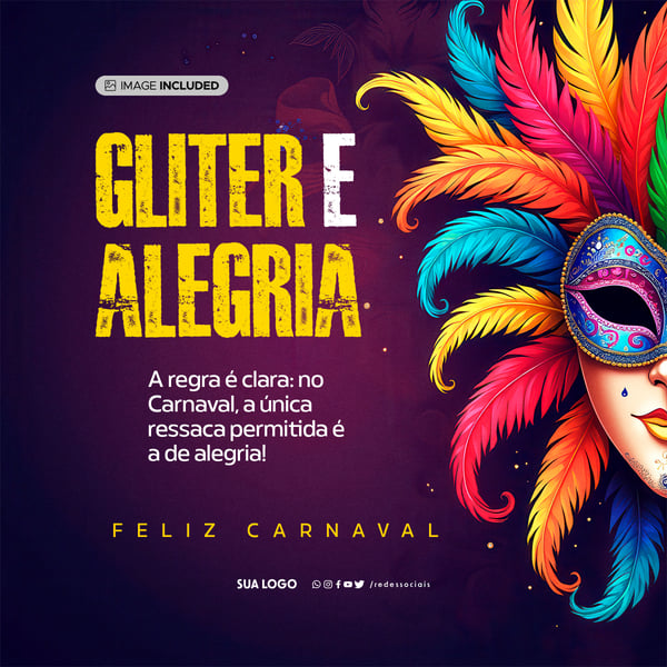 JOI SOCIAL MEDIA - FELIZ CARNAVAL - A REGRA É CLARA