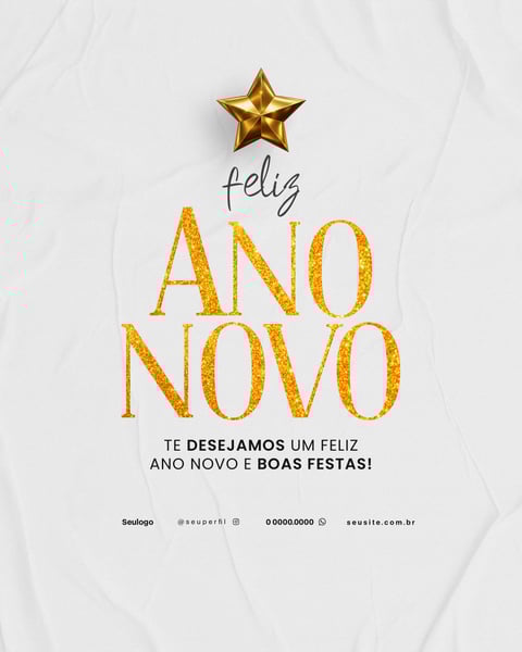 FELIZ ANO NOVO EDITÁVEL PSD 2