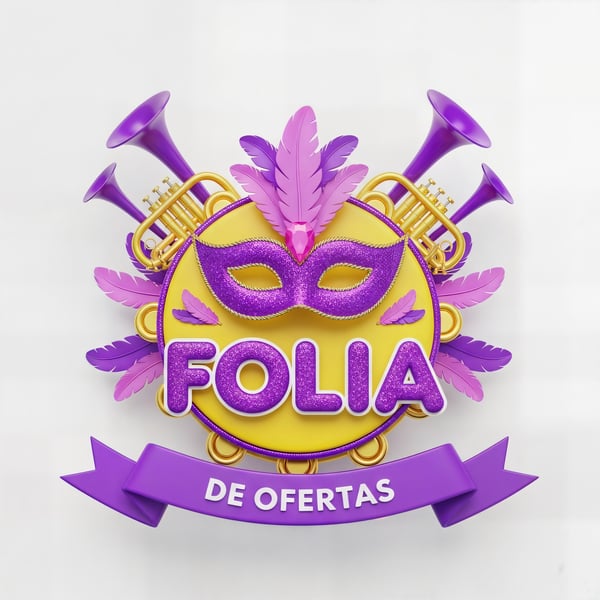 SELO 3D CARNAVAL FOLIA DE OFERTAS 01