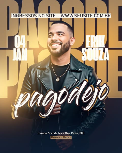 FLYER EVENTO SHOW PAGODEJO PSD FEED 24