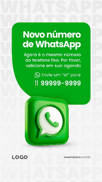 ATENÇÃO PARA NOSSO WHATSAPP MUDOU