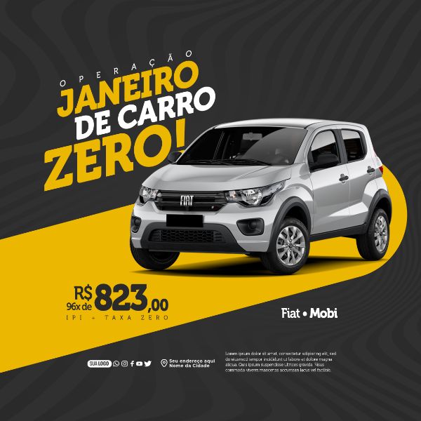 SOCIAL MEDIA - JANEIRO DE CARRO ZERO - MOBI