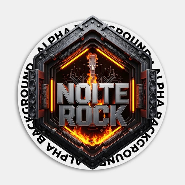 Selo 3D para evento Noite Rock 01