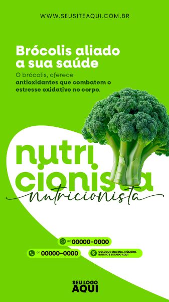 STORY | NUTRICIONISTA | DIETA | ALIMENTAÇÃO | PSD EDITÁVEL