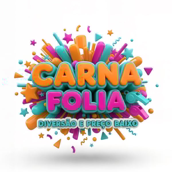 SELO 3D CARNAVAL FOLIA DIVERSÃO E PREÇO BAIXO 07