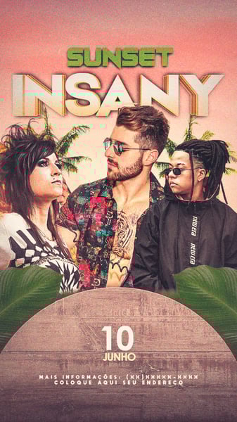 FLYER EVENTO INSANY SUNSET STORIES