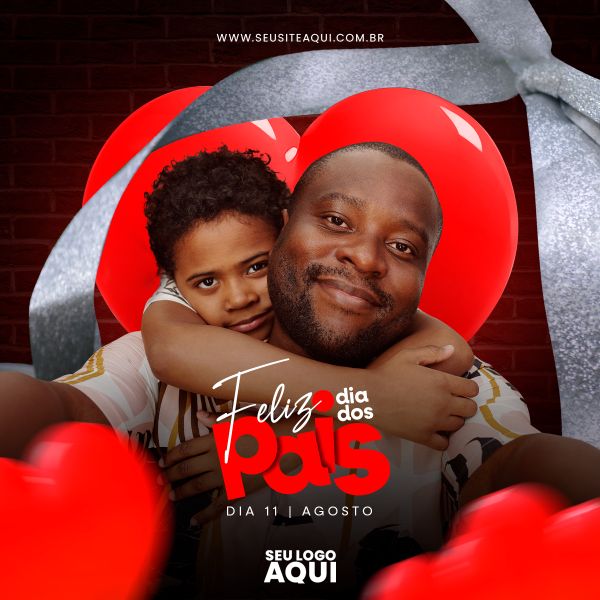 FEED QUADRADO - FELIZ DIA DOS PAIS | SOCIAL MEDIA | PSD EDITÁVEL