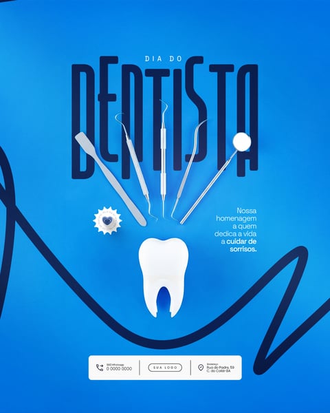 DIA MUNDIAL DO DENTISTA 3 DE OUTUBRO SOCIAL MEDIA PSD EDITÁVEL 5