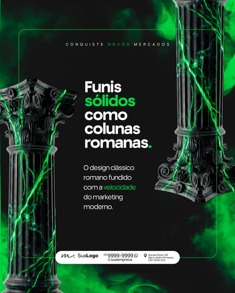 ESTRATÉGIA MARKETING DIGITAL ROMANO TECNOLÓGICO SOCIAL MEDIA PSD EDITÁVEL 4