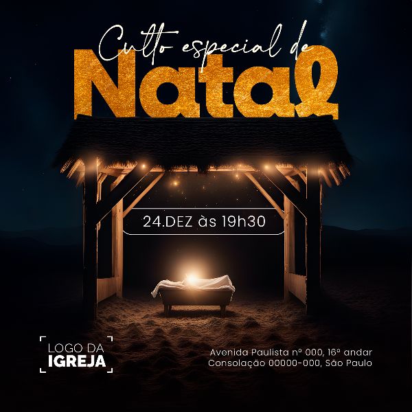 SOCIAL MEDIA - CULTO ESPECIAL DE NATAL FEED